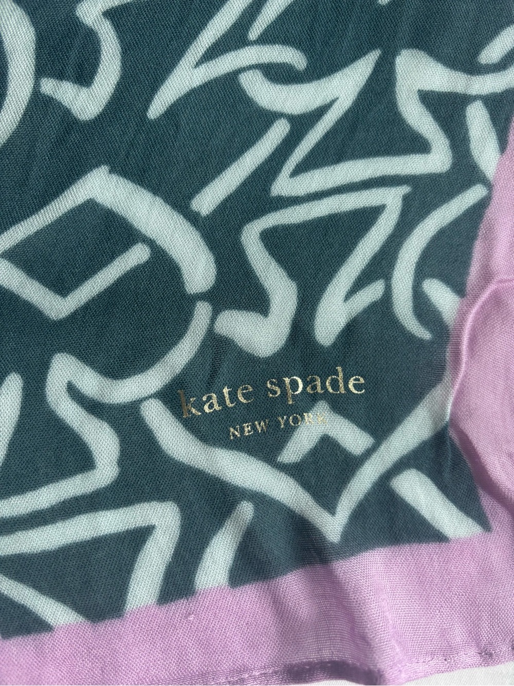 Kate Spade patterned scarf